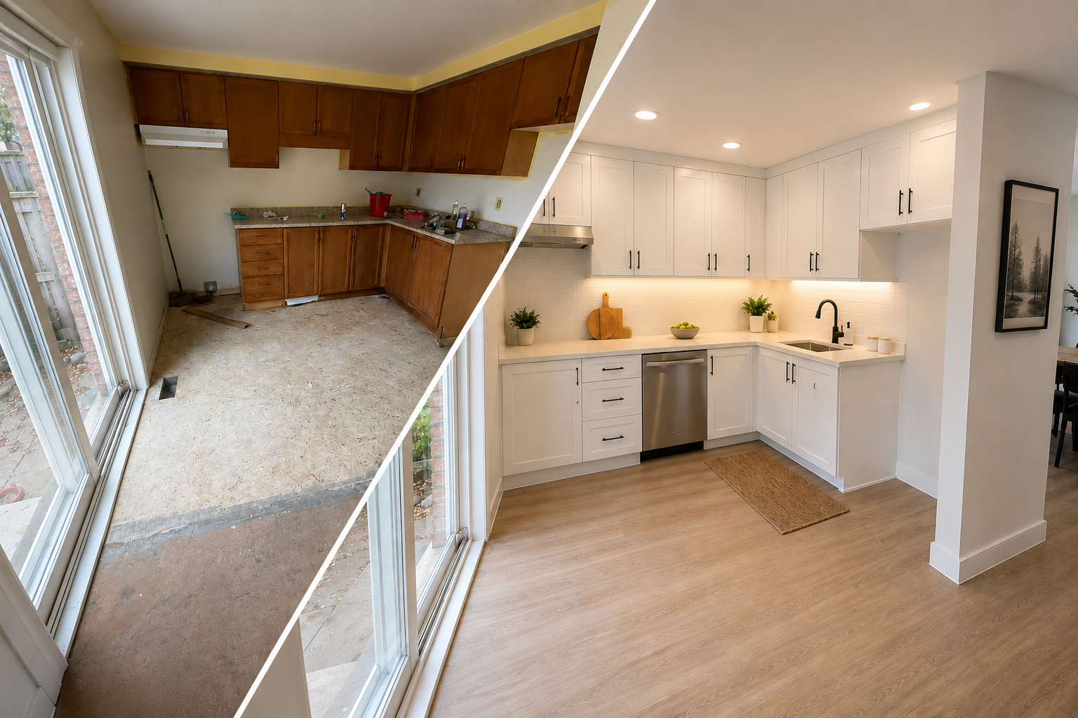 Canadian home interior painting project in Hamilton Ontario